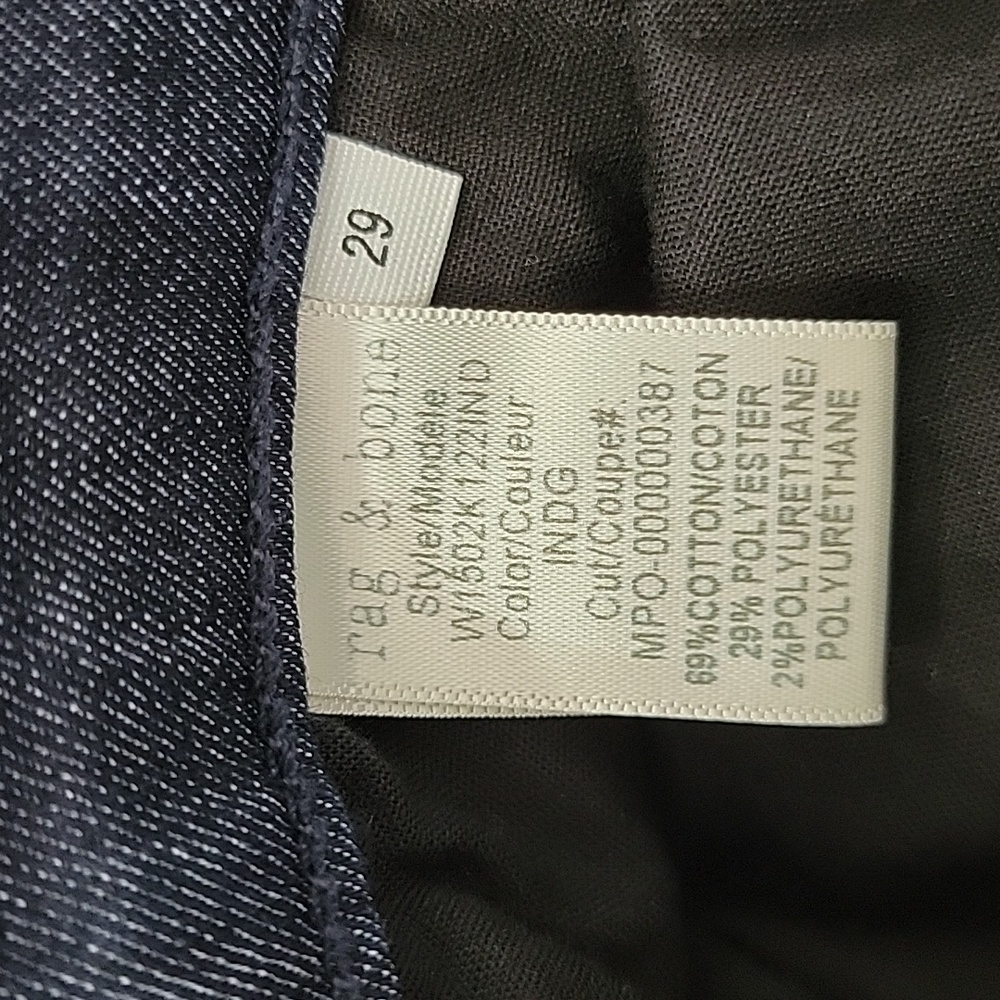 Rag and Bone sz29 Skinny Indigo  BinO - Picture 5 of 10